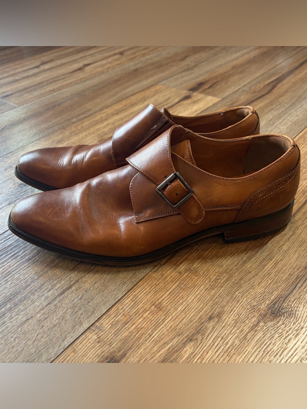 Florsheim Sorrento monk strap classic warm leather Dapper shoes - Picture 5 of 12